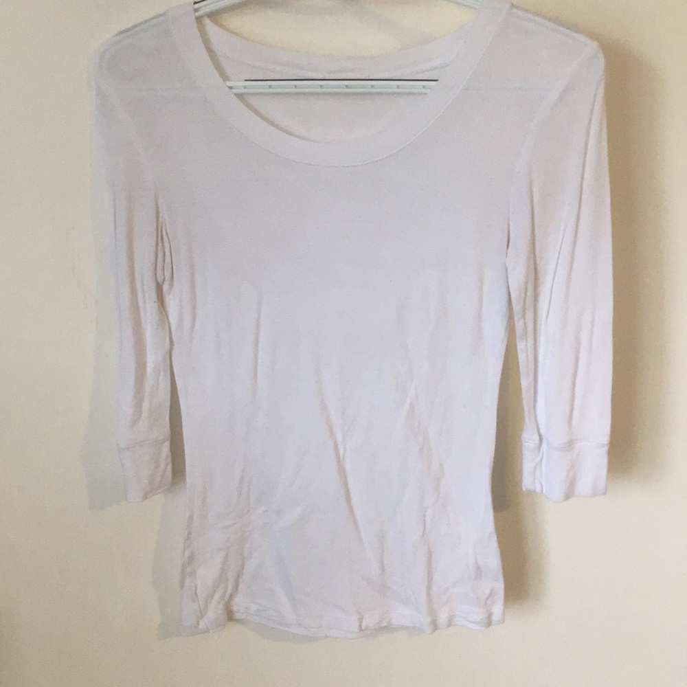 Wide-Neck White Shirt